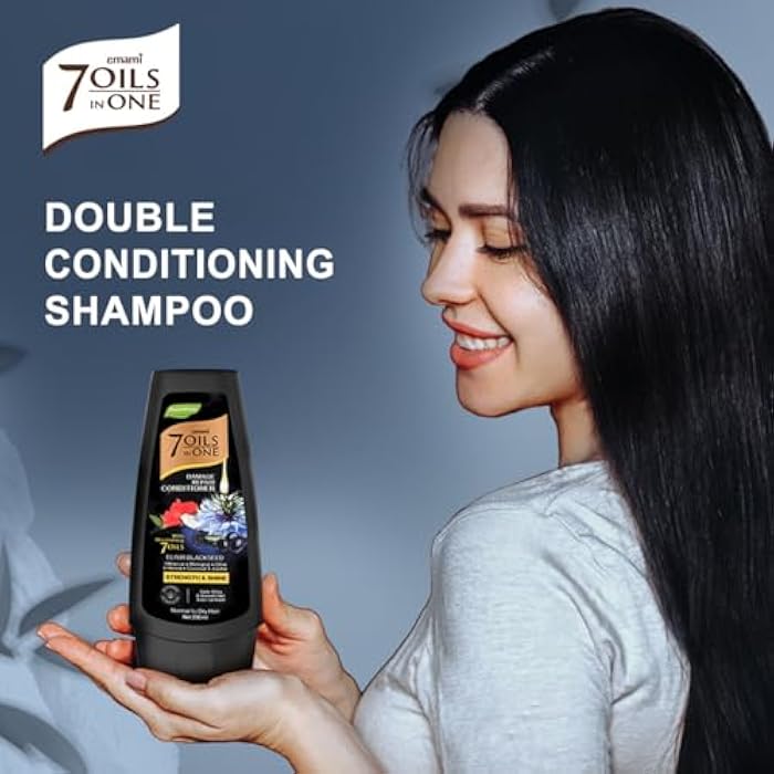 Emami 7 Oils in One Damage Repair Conditioner Elixir Black seed 200 ML - Image 5